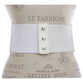 thumbnail image 3 of 4" Women's High Waist Non Leather Fashion Wide Braided Stretch Belt, 3 of 3