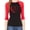 Black/Red, variant on Woman's Valentine's Day Raglan Shirt, Woman's Raglan Shirts, Valentines Shirts - Be Mine