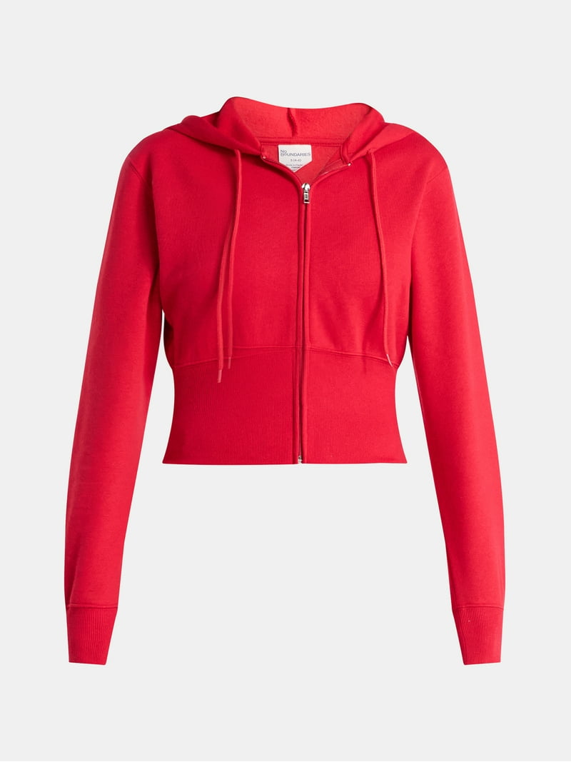 No Boundaries Fleece Zip Hoodie, Women's - Walmart.com