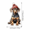 thumbnail image 2 of Decoraciones Del Árbol de Navidad Perro Lindo de Navidad Acrílico Colgante de Árbol de Navidad Plano Regalo de Decoración Del Hogar Regalos de Navidad Del Perro, 2 of 2