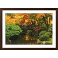 thumbnail image 2 of Art.com Autumn at Portland Japanese Garden, Portland, Oregon, USA Photographic Print by Michel Hersen, Brown Frame Wall Art, 44" x 32", 2 of 5