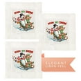 thumbnail image 4 of Jolitee Decorative Hemstitch Cocktail Napkins, 6"x6" Washable Linen-Like Cloth Napkins, Handmade for Entertaining and Everyday Use (Ready Set Snow), 4 of 9