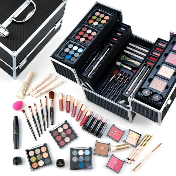 Color Nymph Kits de maquillaje profesional para niñas Kit de maquillaje para adolescentes con estuche de almacenamiento Kit de maquillaje para mujeres Cosméticos Kit completo Embalaje individual Sombr