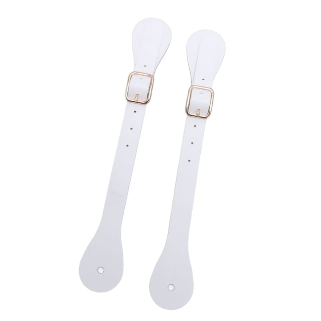 Synthetic Leather Cowboy Spur Straps, Adjustable Length 22cm Long Spur Holder with Rhinestone, Embellish Riding Gear for Sustainable Equestrian Pleasure