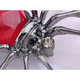 thumbnail image 5 of Alilang Gunmetal Crystal Rhinestones Abdomen Beaded Body Tarantula Spider Insect Pin Brooch, 5 of 5