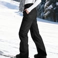 thumbnail image 4 of Fgvctg Women's Snow Bibs Ski Warm Insulated Overalls Windproof Ski Bib Jumpsuits Winter Snowboard Pant Oversized Adjustable Straps Baggy Ripstop Outdoor Snowpants for Skiing Black 2XL, 4 of 7