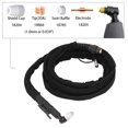 thumbnail image 4 of Cutting Torch, Cloth Cable Cover 40A Plasma Cutting  Ergonomic Handle  for MTC 120P MTC 160 MTC 160P, 4 of 7