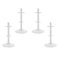 thumbnail image 1 of White Plastic Doll Stand for Displaying Dolls Easy to Use Ideal Gift Convenient Storage 4 Sets, 1 of 4