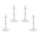 thumbnail image 1 of White Plastic Doll Stand for Displaying Dolls Easy to Use Ideal Gift Convenient Storage 4 Sets, 1 of 4
