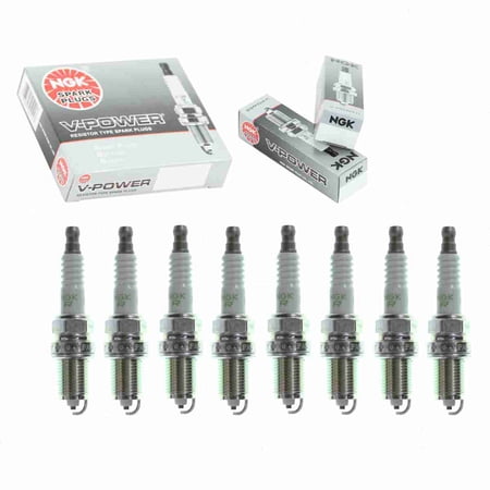 8 pc NGK 1266 V-Power Spark Plugs for 1765205 3129 416 F8KTCR Q16R-U Ignition Wire Secondary Fits select: 1988-1992 TOYOTA COROLLA, 1990-1992 GEO PRIZM