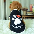 thumbnail image 5 of Lovebay XS-2XL Pet Dog Cat Love Heart Claw Printed Vest Sleeveless T-shirt Summer Apparel, 5 of 7