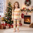 thumbnail image 2 of sdbrld Girls Christmas Pajamas PJS Set Sleepwear Long Sleeve Jammies for Kids Nightwear Loungewear Sizes 7-8 Years, 2 of 9