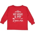 thumbnail image 3 of Inktastic Mimi and Pop Love Me Granddaughter Valentine Girls Long Sleeve Toddler T-Shirt, 3 of 5