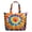 Colorful Tie Dye Pattern, variant on Colorful Tie Dye Pattern Large Weekend Travel Bag, Canvas School Handbag with Zipper & Pockets, Heavy Duty Canvas for Travel Work School,22” X 12" X 18"