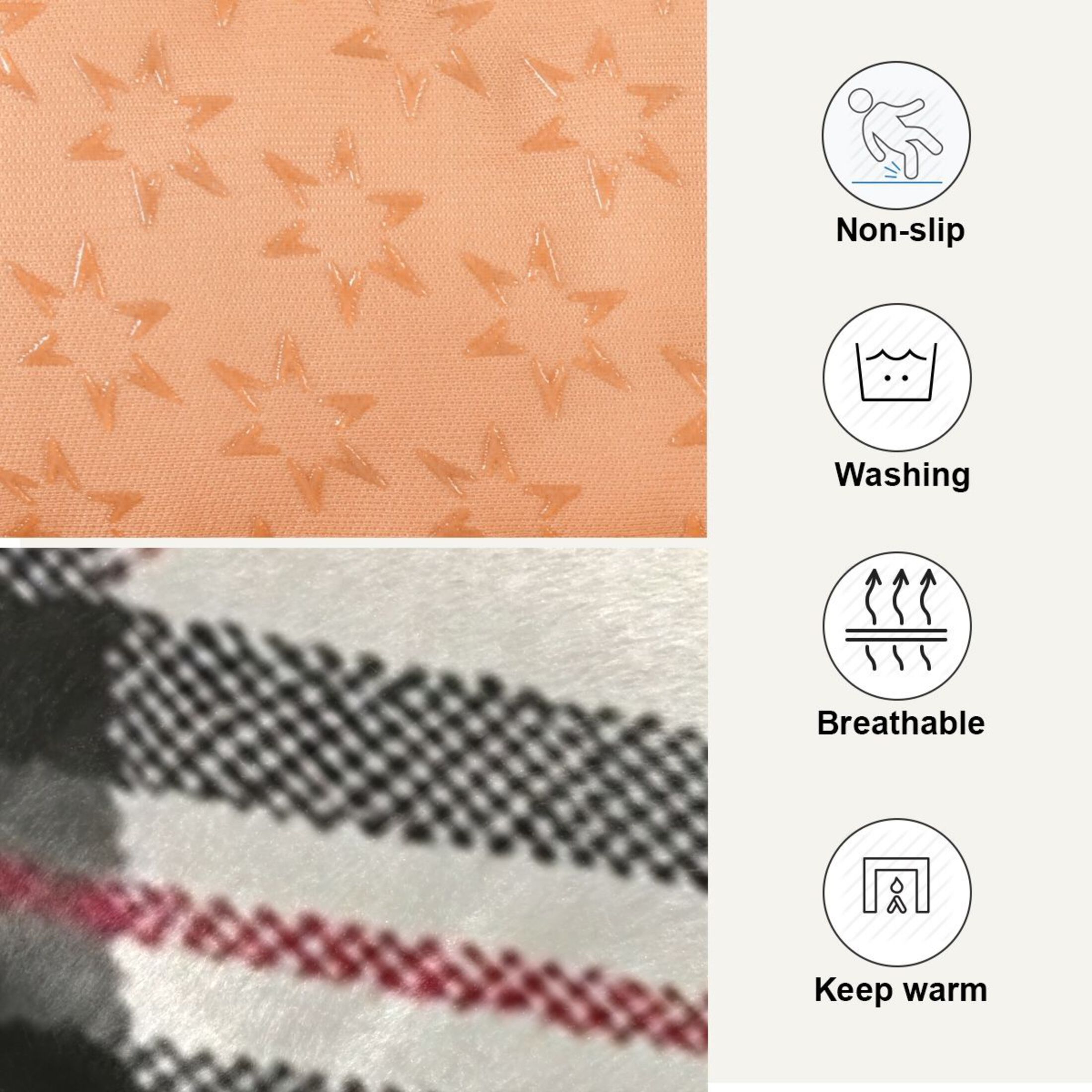 Cozy Mat Pet Bed Indoor Outdoor Warm Soft For Cat Dog Puppy(S/M) Beige and Black Color