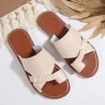 thumbnail image 6 of Bibifish Womens Slide Sandals Thin Strap Low Heel Open Toe Sandals Elegant Casual Summer Shoes, 6 of 9