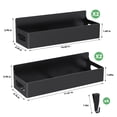 thumbnail image 2 of TINANA Magnetic Spice Rack Organizer 4 Pack for Refrigerator, Moveable Fridge Shelves for Oven, Microwave & Kitchen Storage, Black, 2 of 8