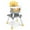 Yellow, variant on Costway 8-in-1 unisex Baby High Chair Convertible Dining Booster Seat with Removable Tray Yellow