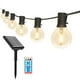 thumbnail image 2 of Cadena de luces LED solares G40 para exteriores, a prueba de lluvia, E12, para patio, festival, decoración navideña G50, 2 of 5