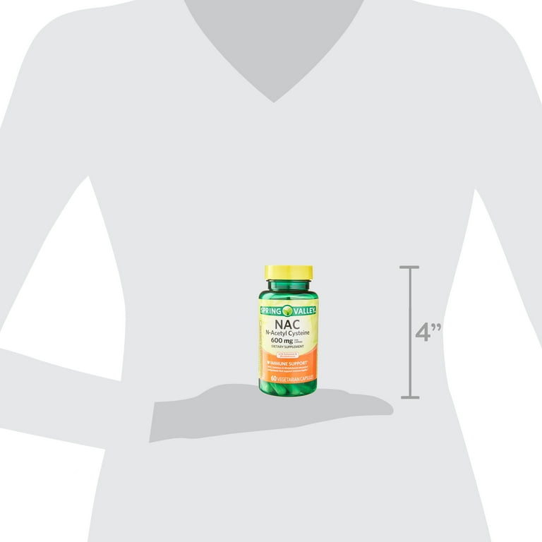 NAC N-ACETYL-CYSTEINE 600 Mg 120 Capsules | Vegan NAC Supplement | High