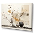 thumbnail image 2 of Designart "Oriental Creation Feathered Calm Ink XXXI" Asian Wall Art Living Room, 2 of 5