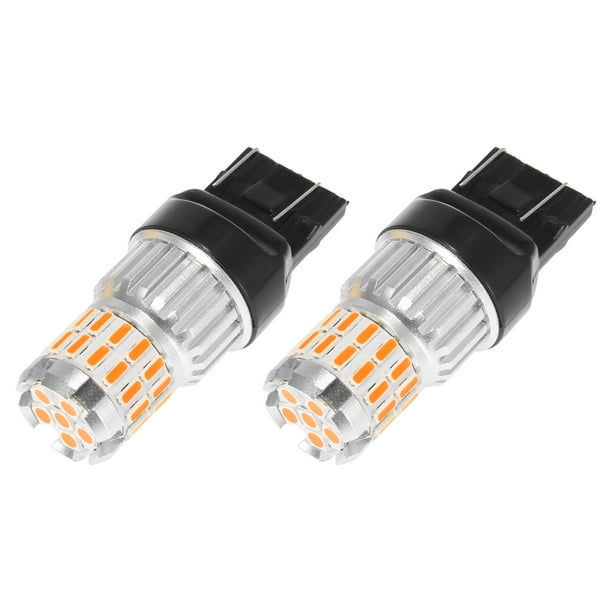 2 bombillas LED amarillas T20 7443 de repuesto universales para luz intermitente