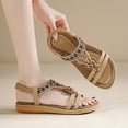thumbnail image 6 of Bohemia Dress Sandals for Women, Bohemia Womens Sandals, Womens Orthopedic Shoes, Womens Sandals Arch Support Summer Beach Sandals Comfort Walking Shoes Bohemian Flip Flops Sandals for Women, Khaki 7, 6 of 9