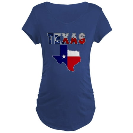 

CafePress - Flag Map With Texas Maternity Dark T Shirt - Maternity Dark T-Shirt