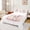 Easter 01, variant on Erosebridal Retro Blossom Rabbit Twin Sheet Sets, Cathedral Glass Aesthetic Bedding, 1 Flat Sheet 1 Fitted Sheet and 1 Pillowcase, 3 Pieces