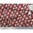 thumbnail image 2 of Soimoi Modal Satin Fabric Cute Girl Kids Print Sewing Fabric Yard 42 Inch Wide, 2 of 3