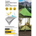 thumbnail image 3 of Tienda de campaña LANSHAN, ultraligera, impermeable para 1 persona, 3 estaciones, color verde, 3 of 7
