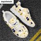 thumbnail image 1 of Zapatos casuales Doginthehole para mujer, zapatos planos antideslizantes, zapatos para correr con cordones y estampado de mascotas, zapatos de moda para caminar, 1 of 6