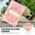 thumbnail image 5 of Universal Case Compatible with iPad 10.2 (8th/7th Generation) /iPad Air (3rd Generation) /iPad Pro (10.5 Inch) - Shockproof Rugged Case with Hand Strap Protective Kickstand Kids Cover (02 Rosegold), 5 of 6
