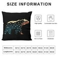 thumbnail image 2 of Alaska Bear Throw Pillow Cases Plush Pillow Cover Decorative Pillowcases Zipper Closure Cushion Covers for Couch Living Room Bedroom 16 "x16 ", 2 of 8