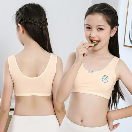

Hunpta Kids Girls Underwear Foam Bra Vest Children Underclothes Sport Undies Clothes