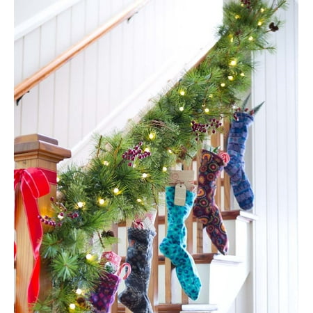 battery operated garland with timer