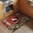 thumbnail image 3 of Red Rooster Bathroom Mats 2x3 FT, Non Slip Small Kitchen Mat, Farmhouse Animals Spring Floral Rustic Washable Soft Backed Front Door Throw Rugs Non-Shedding Indoor Outdoor Doormat for Entryway Sink, 3 of 8