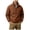 Coffee, variant on COMVALUE Men's Lightweight Quarter Zip Pullover Casual Windbreaker for Running Golf Jackets with 3 Pockets (Black, XS)