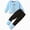 H226-Light Blue, variant on TOWED22 Girls Fall Outfits Long Sleeve Shirts Cute Graphic Outfit Pants Set Baby Toddler Girl Clothes,Light Purple,3-4 Y