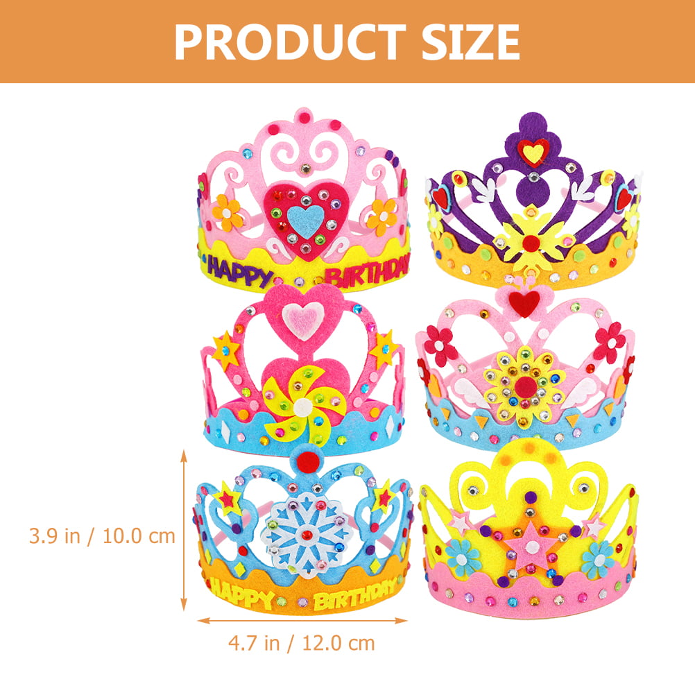 Printable DIY Birthday Crowns – Party Favors – Kids Crown Craft