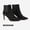 BLACK/SUEDE, variant on Dream Pairs Women's Fashion Stilettos High Heel Pointed Toe Ankle Boots KIZZY-1 WHITE/PU Size 8.5