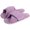 Purple, variant on BadPiggies Womens Cozy Slippers Memory Foam House Shoes Slides Home Bedroom Bathroom Spa Open Toe Corduroy Bow Slippers
