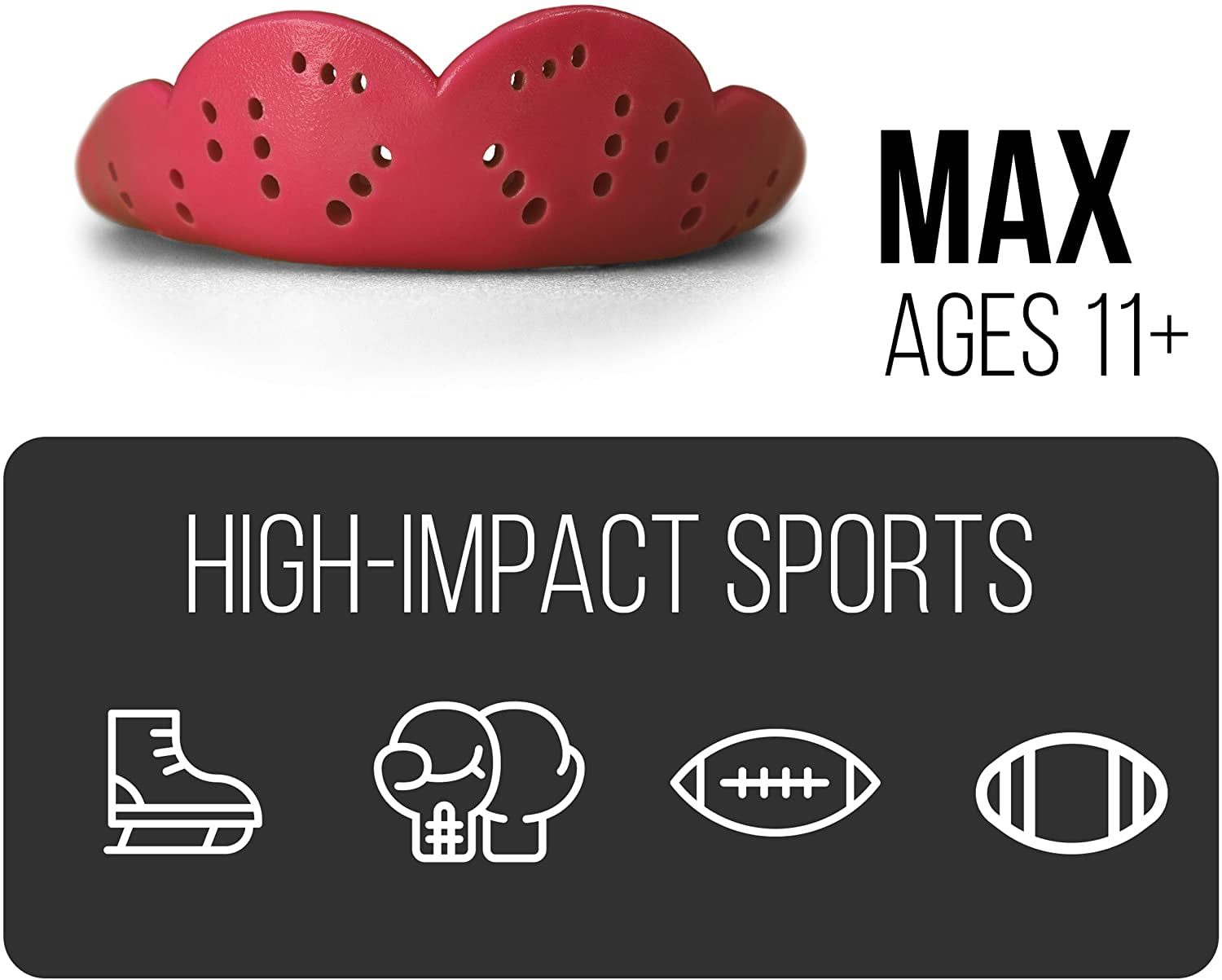 SISU NextGen Max Guard Mouthguard - Charcoal Black