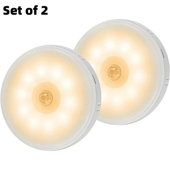 Night Light with Motion Sensor, USB Rechargeable Without Socket, LED Night Light, Dimmable for Hallway, Bedroom, Bathroom, Living Room, Kitchen, Wall or Wardrobe, 0.5 W 0.66 in Biutee