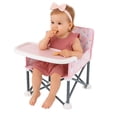 thumbnail image 2 of Asiento elevador para bebés PandaEar portátil plegable con bandeja rosa, 2 of 8