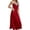 Red, variant on UVEASISHA Lace Long Nightgowns for Women V Neck Adjustable Spaghetti Strap Night Dresses Silky Soft Long Slip Pajama Dress Red S