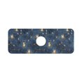 thumbnail image 7 of Yayeee Faucet Mat for Kitchen Sink 14.7" Diatomite Long Splash Guard Pad, Blue Firefly Pattern, 7 of 7