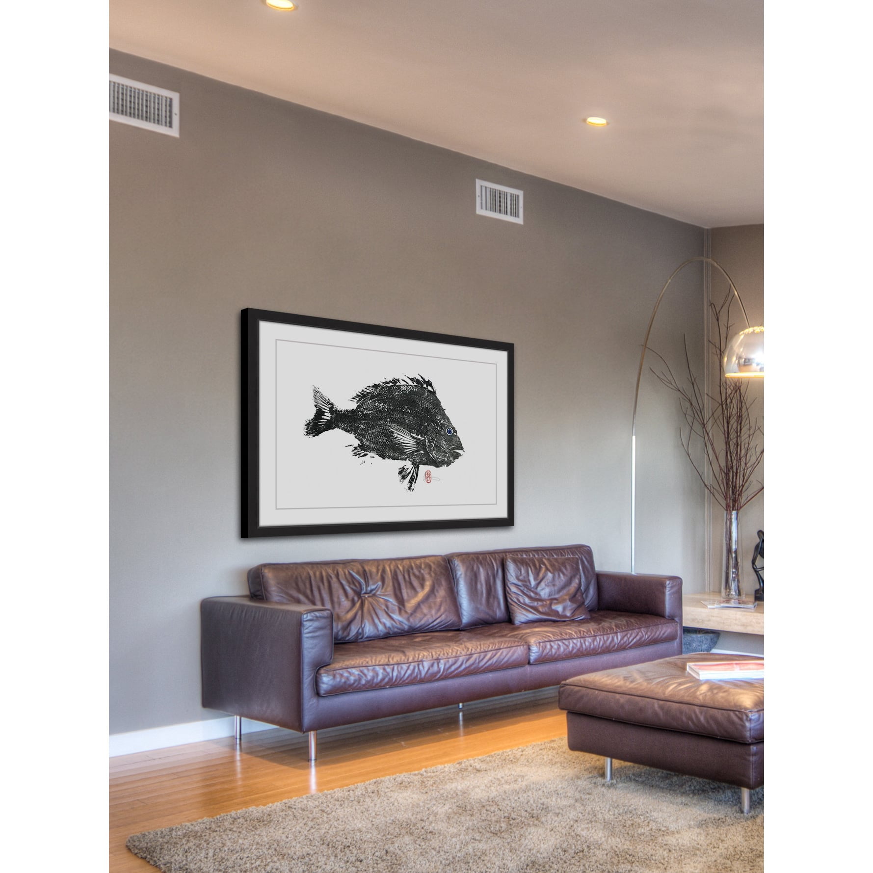 "Large Sheepshead" Framed Painting Print