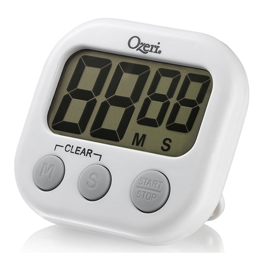 Ozeri Kitchen and Event Timer LCD Stopwatch Magnetic Back Easy to Use 99 Minutes