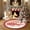 Red, variant on 4 Pcs Christmas Round Rug Washable Entryway Small Rug Indoor Non-Slip Christmas Throw Floor Covers Xmas Decorative Circle Rug Boho Accent Floor Carpet for Living Room Bedroom Kitchen